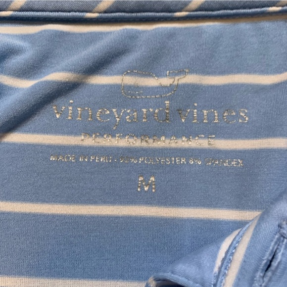 Vineyard Vines Blue Striped‎ Short Sleeve Mens Size M - Picture 2 of 7